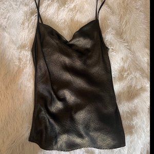 Guess Bronze Metallic Cowl Neck Cami - image 1